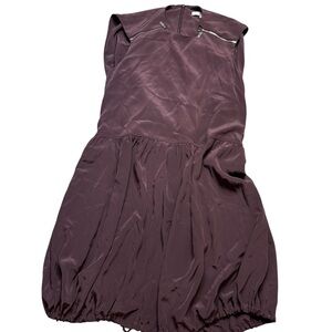 👗 Tibi Purple Silk Sleeveless Dress Women’s 2 Oversized Cocktail Party 👗